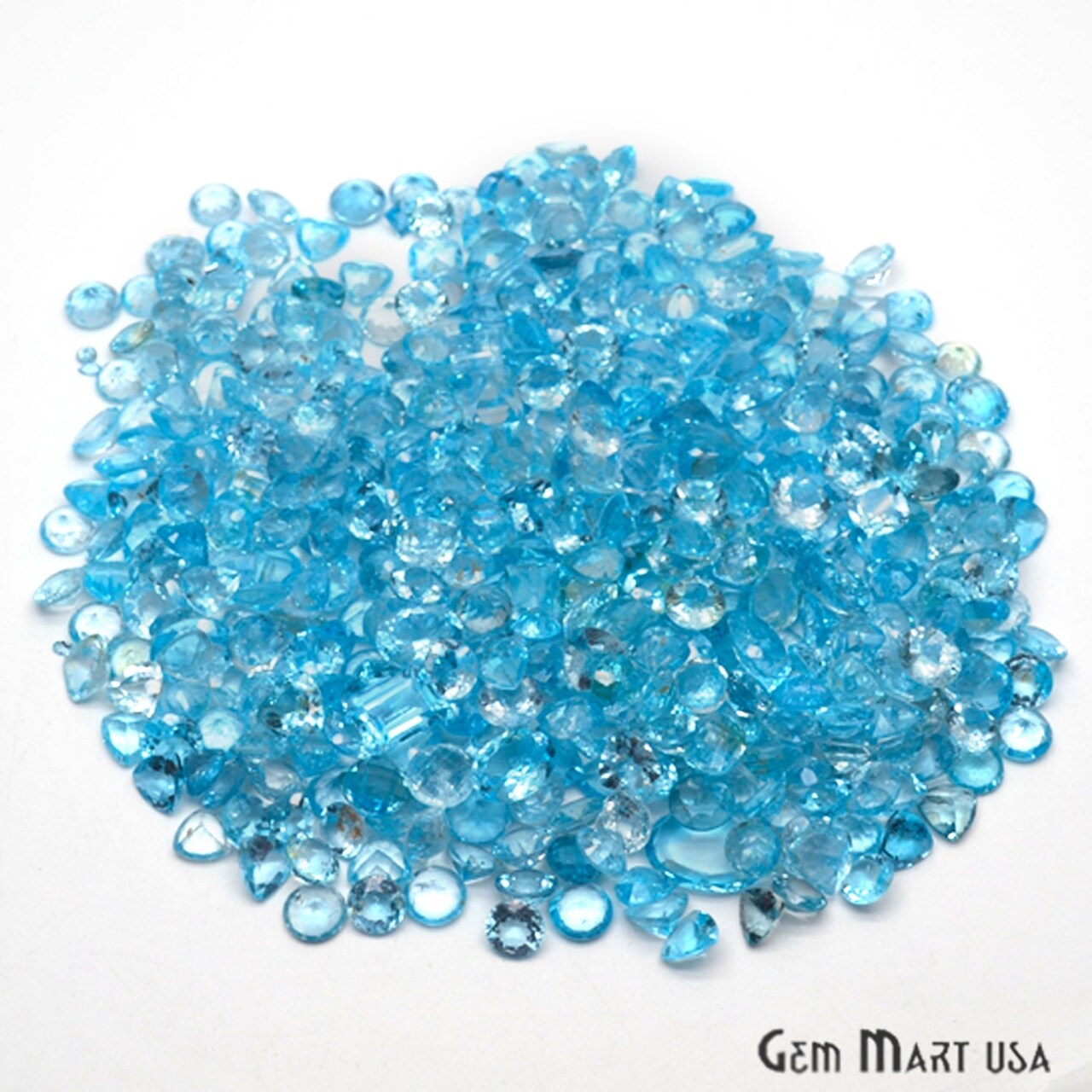 Mixed Gemstone, 100% Natural Semi Precious Gems, Faceted Loose Gems, 10-20mm, Mixed, 100 Carats, GemMartUSA (60010)